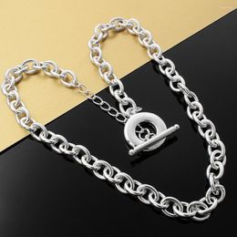 Chains 925 Sterling Silver Necklaces Jewelry 20 Inches Classic Fashion Necklace For Men's High Quality Christmas Gifts