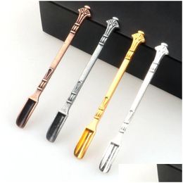 Gift Wrap Newest Metal Mini Shovel Spoon Easy Carry Powder Scoop Hookah Shisha Smoking Pipe Snuff Accessories Mtiple Uses Drop Deliv Dhap3