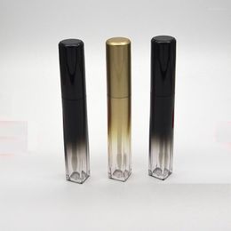 Storage Bottles Arrival 7 ML Lip Gloss Wand Tubes Empty Gradient Black Gold Refillable Cosmetic Container DIY Lipgloss With Brush