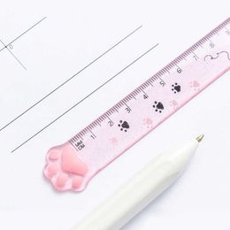 1 Pcs Lytwtw's Cute Kitty Cat Paw Straight Ruler Kawaii Stationery Funny Drawing Gift Korean Office School Measuring