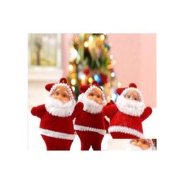 Christmas Decorations 6 Pcs/Lot Tree Mini Santa Claus Ornaments For Hanging Accessories Home Drop Delivery Garden Festive Party Suppl Dhmry
