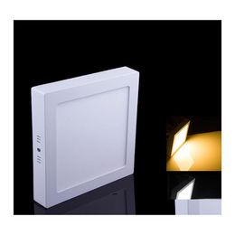 2016 Led Panel Lights 10W/15W/25W Round/Square Surface Mounted Light Ceiling Down Lamp Kitchen Ac 85265Vadddriver Drop Delivery Lighting I Dhm6U