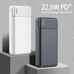 Power Bank Portable Charger 30000mAh External Battery PD 22.5W Fast Charging Pack Powerbank For Phone PoverBank