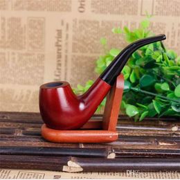 Smoking Pipes Mahogany, old, curved hammer, portable wood, big pipe, red sandalwood, men's wood