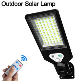 Solar Lamps Led Light Outdoor COB Street Lights Waterproof Wall Lamp Garden Motion Sensor Smart Remote Controls Lighting oemled