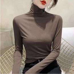 2024 Fall Fashion Women's T Shirt Long Sleeve Base Black And White 2 Colour Designer Cotton Elastic Soft Comfort High Quality
