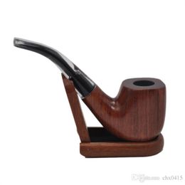 Smoking Pipes Manual free red sandalwood pipe removable filter handle cigarette holder