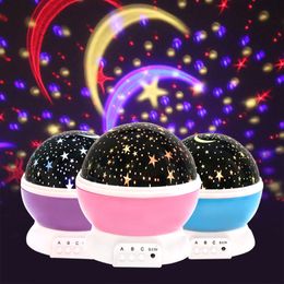 Led Rave Toy Novelty Luminous Toys Romantic Starry Sky LED Night Light Projector Battery USB Night Light Creative Birthday Toys For Children 230317