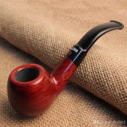 Smoking Pipes Small wooden bucket is made of small red dot apple, solid wood red sandalwood,