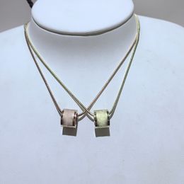 Fashion simple titanium steel necklace clavicular chain popular G pendant necklaces in European and American countries