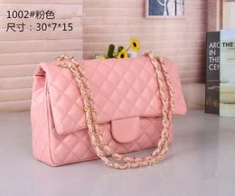 Top Bags Sacoche Luxuries Designer Women Bag Custom Brand Handbag Women's Leather Gold Chain Crossbody Black White Blue Pink Cattle Shoulder Cc Bags 883 598
