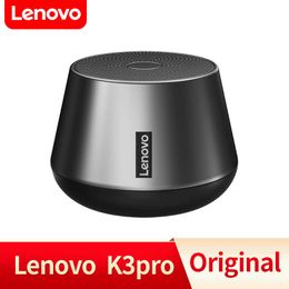 Portable Speakers Lenovo K3 Pro Portable HiFi Wireless Bluetooth Speaker 1200mAh Long Standby Outdoor Loudspeaker Music Surround Bass Box Z0317