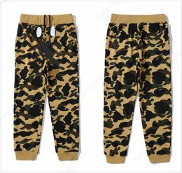 Sports Cargo Pants Designer Pants Shark Colorblock Trousers Sweatpant Sweatpants Jogging Oversized Colour Pocket Printed Camo Luminous Sta 635