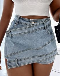 Women's Shorts Y2k Denim Short For Girls AllMatch Zipper Fly High Waist Jean Fashion Elegant Daily Party Club Streetwear 230317