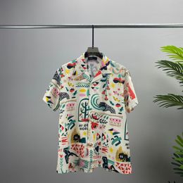 Men Designer Shirts Summer Shoort Sleeve Casual Shirts Fashion Loose Polos Beach Style Breathable Tshirts Tees Clothing #071