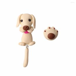 Stud Earrings EarringsPAIAI 30 Handmade Polymer Clay Cute Dog For Women Girls Fashion Jewellery Dog's 3D Animal Gift