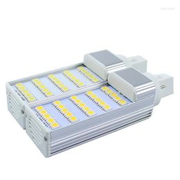 Horizontal Plug Bulb 90-260V G24 / E27 LED Cross Light 25LED 44LED 52LED 64LED