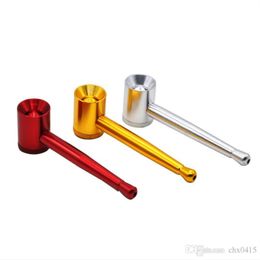 Smoking Pipes Metal aluminum alloy pipe, portable hammer, small cigarette holder, mini metal pipe, small metal pipe.