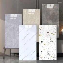 Wallpapers 2PCS Imitation Tile Wallpaper With Self-adhesive Waterproof Moisture-proof Bathroom Marble Stickers Renovation Background Wall