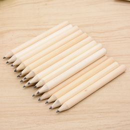 Pencils sell100pcs kawaii wood pencil 8.8cm student kids s for school el writing children HB graphite stationery 230317