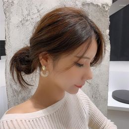 Dangle Earrings S925 Silver Needle Temperament Exceed Twinkle Noodles Circle Churn Drill Woman Ear Immortal