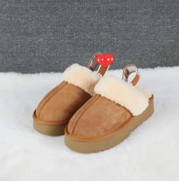 Top quality man women increase snow slippers Soft comfortable sheepskin keep Warm slippers Girl Beautiful gift free transshipment Cotton slippers