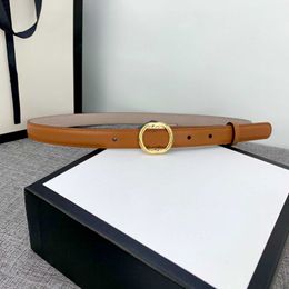 5A Designer Belt Luxury Women Men Belts Fashion Classic Gold Silver Copper Smooth Buckle Casual Thin Waist Bandwidth 2.0cm With Gift Box