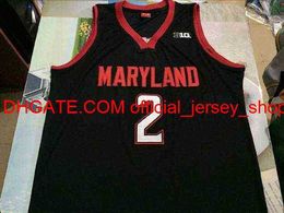 NCAA #2 Melo TRIMBLE JERSEY MARYLAND TERRAPINS Throwbacks college basketball jerseys Men's Stitched Red white black Jersey