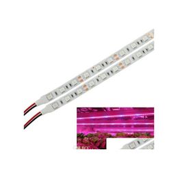 2016 Led Strips 5M 5050 Grow Light Strip Plant Grown 12V Red Blue Waterproof For Greenhouse Hydroponic Growing Lamp Drop Delivery Lights Dhfvl