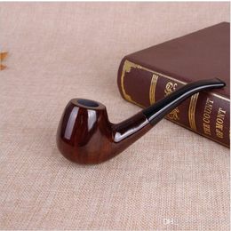 Smoking Pipes Classic wood bent tobacco pipe wooden man hammer tobacco smoking set