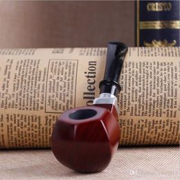 Smoking Pipes New creative mahogany pipe, sandalwood smoking set, direct selling wooden pipe,