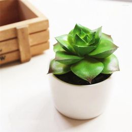 Decorative Flowers Mini Small Artificial Succulents Plants For Home Garden Living Room Desktop Decor Fake Flower Arrangement Accessories