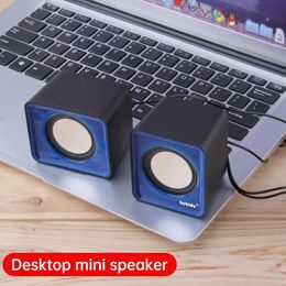 Portable Speakers 2PCSSet Mini Computer Speaker USB Wired Speakers Universal Stereo Sound Surround Loudspeaker For Computer Laptop Notebook Z0317