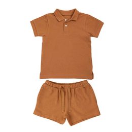 Clothing Sets Fashion Toddler Baby Boy Girl Clothes Set Summer Baby Girl Clothing Kids Sports Polo T-Shirts Shorts 2Pcs Kids Suits Outfits