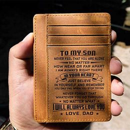 Wallets RFID Blocking Wallets for Men Wallet Short Ultrathin Fashion Young Leather Wallet Money Clip Gift Wallet Men Purse Card PackageL230303