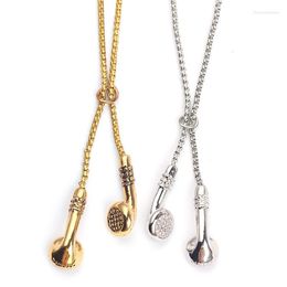 Pendant Necklaces S530 Fashion Jewelry Hip Hop Music Earbud Metal Necklace