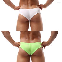 Underpants Men Sexy Low Waist Tight Fashion Bikini Briefs Male Thin Breathable Underwear