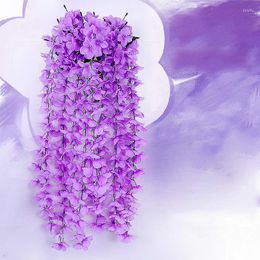 Decorative Flowers Artificial Hydrangea Flower Party Decoration Simulation Valentine's Day Wedding Wall Hanging Basket Orchid Fake