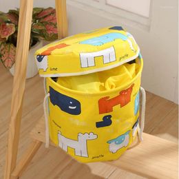 Storage Bags Yellow Toy Clean-up Bag Portable Child Toys Beam Pocket Practical Waterproof Organizer 30x30cm