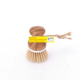 Creative Bamboo Handle Cleaning Brush Pan Dish Bowl Pot Brush Household Kitchen Cleaning Tools