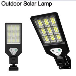 Solar Street Light COB LED Wall Lamp PIR Motion Sensor Waterproof Outdoor Garden Lights Remote Controls usallight