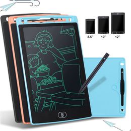 Drawing Painting Supplies 8.5/10/12 Inch LCD Writing Tablet Electronic Digital Writing Colourful Screen Doodle Board Handwriting Paper Drawing Tablet Gift 230317