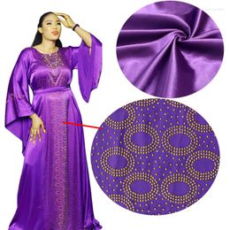Ethnic Clothing Fashion African Abaya For Women European American Style Diamond Silk Robe With Girdle Femme Clothes Lady Dashiki Long Dress