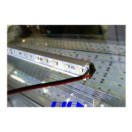 2016 Led Bar Lights Warm White 5630 Strip Hard With V Style Shell Housing Add End Cap Cool Rigid Smd 72 Leds/Meter Light Dhs Drop Deliver Dhunk