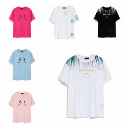 Designer Summer Vacation Man T Shirt Casual Women T Shirt Hip Hop Street Tops Fashion Brand Letter Print Tees