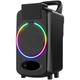 Portable Speakers caixa de som wireless bluetooth speaker portable subwoofer 360 stereo surround with RGB lights TWS square dance boomox Z0317