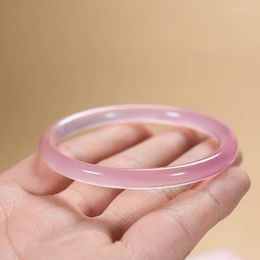 Bangle Brazilian High Powder Chalcedony 6mm Round Bracelet Agate Female Beauty