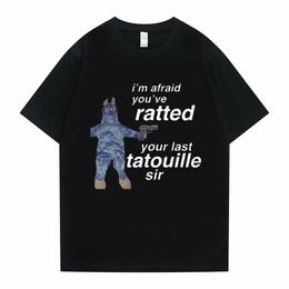 Erkek Tişörtleri Ratatouille Grafik Baskı T-shirts Im AFEAID YOUTE SİZİN son Tatouille Sir T Shirt Komik Fare Tees Erkek Kadın Sevimli Tshirt 230317