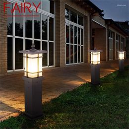 Outdoor Lawn Lamp Solar LED Waterproof Modern Patio Garden Light For Home Porch Villa