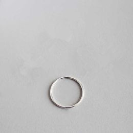 Полосовые кольца 1,2 мм узкие 925 серебряных колец стерлингов для женщин Аксессуары минимализм минимализм